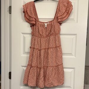 Altar'd State Terracotta Floral Blouse